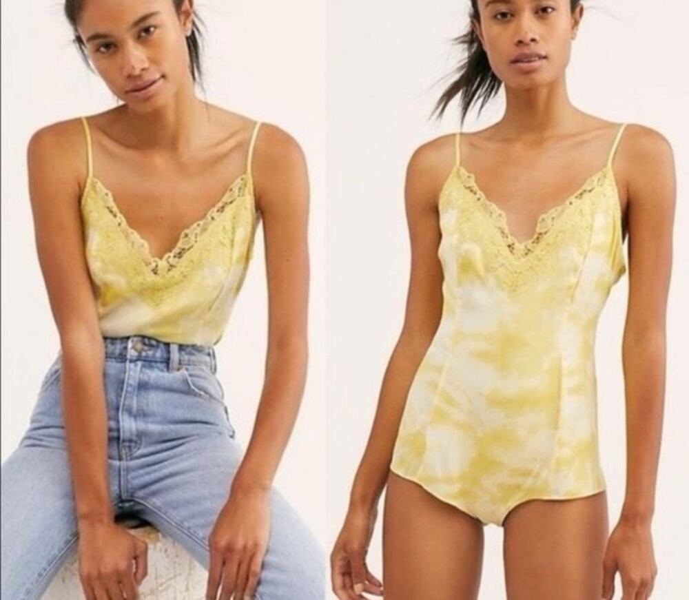 Intimately Free People Yellow Bodysuit Size M